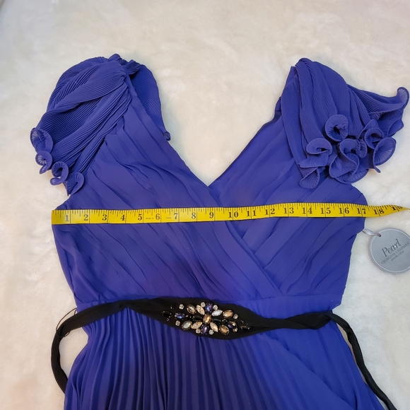 New Pearl Georgina Chapman of Marchesa Purple Dress Size 8 - Picture 5 of 11